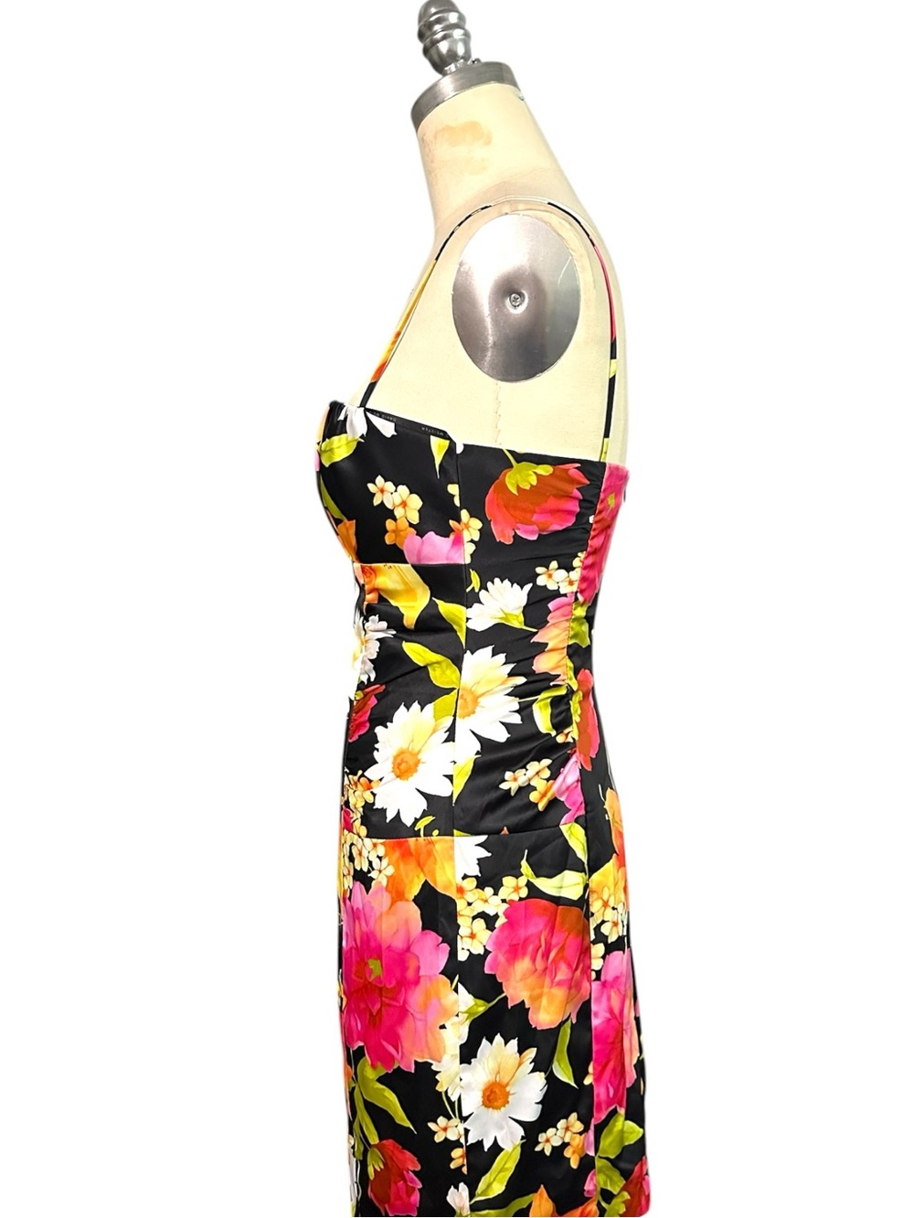 David Meister Floral Spaghetti Strap Mini Dress - Picture 2 of 10